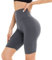 DDOBB Damen Radlerhose High Waist Kurze Sporthose Bauchweg Shorts Blickdicht Knielang Sportshorts Unterhosen Leggings Sommer für Sport Yoga Gym(3-Dunkelgrau, L-XL)