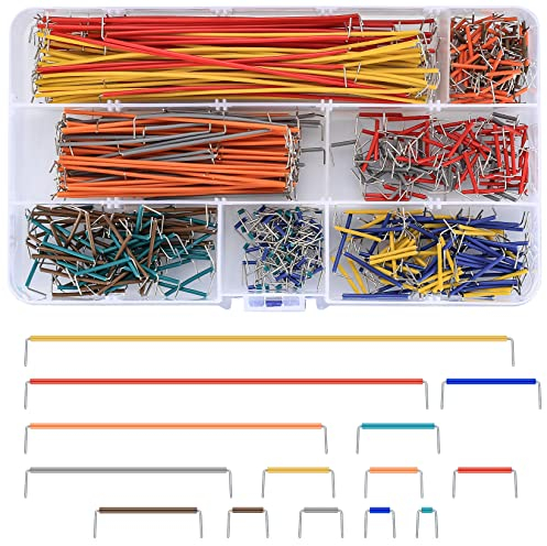 560 Stk Breadboard Jumper Kabel Kit, Steckbrett Steckbrücken Drahtbrücken Jumper Wires Sortiment Set für Breadboard Elektronik, 14 Verschiedene Längen.