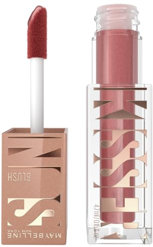 Maybelline New York Blush Liquido Illuminante Multiuso, Blush, Colorito acceso, Ultrasfumabile, Sunkisser, Tonalità: 06 City Sizzle, 4,7 ml