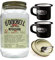 O`Donnell Moonshine I Campfire - Set I High High Proof (0,7l) I 2 Emaillie Tassen I Natürliche Zutaten I Premium Schnaps nach amerikanischer Tradition I 72% Vol. Alkohol I Inkl. Aussgießer