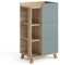 Vicco Armario Mediano Karen, Sonoma/Gris Azulado, 50 x 90 cm con Puerta y cajón