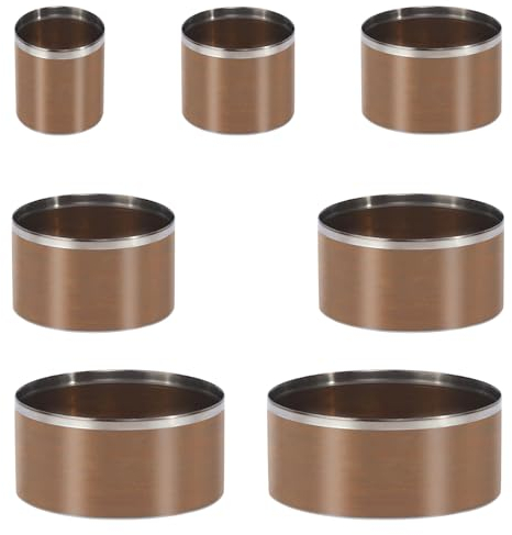 Runde Locher Werkzeug Lochstanzer Set, 7 Stück Lederhandwerk DIY Tools Loch Hohlstanzer 20 25 30 35 40 45 50mm,Leder Glockenschneider Stanzwerkzeug für DIY-Lederhandwerk