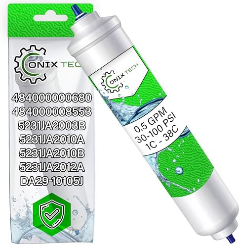 Filtre Eau Frigo 481281718629 484000000680 484000008553 5231JA2003B 5231JA2010A 5231JA2010B 5231JA2012A DA29-10105J pour Samsung pour Whirlpool - Garantie de 5 Ans - ONIX TECH