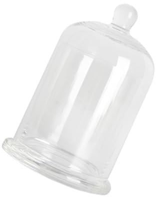 Alipis Cloche en Verre Grosse Taille 20 Cm Transparent Résistant à La Chaleur Protection Bougie Décoration Maison Fête