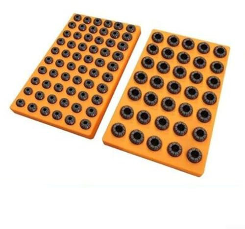 Oniissy ER Collet Storage Box speciale CNC macchine utensili 60 fori ER25/35 finitura rack, plastica dura stoccaggio e finitura scatola di fresatura tornio strumento (ER25)