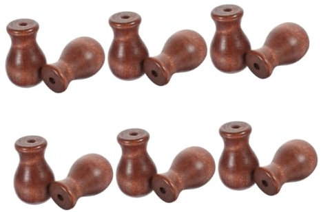 TOPBATHY 12pcs Wooden Blind Cord Pulls Tassels for Window Blinds Replacement Cord Knobs and Pulls for Wooden Venetian