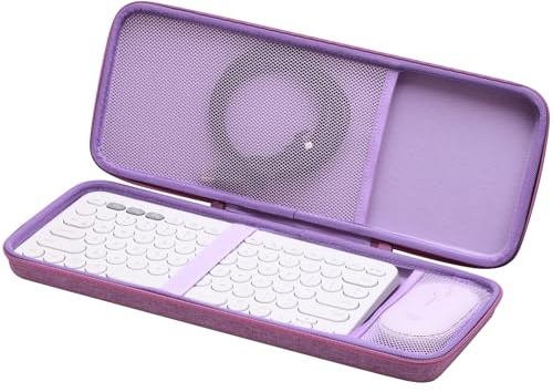 XANAD Hardcase für Logitech Pebble 2 Combo/Keys 2 K380s / K380 Tastatur + Logitech Pebble Mouse (lila)