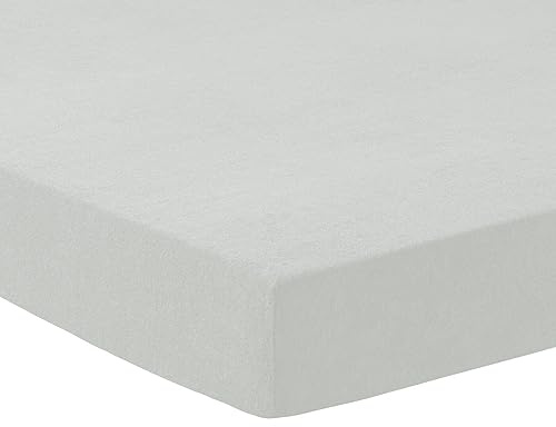 TRAUMSCHLAF Frottee Massageliegenbezug Therapieliegenbezug Silber, 80x190x10 cm