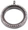 IWOWHERO Rhinestone Dekorierter Living Memory Locket Diy Kristall Anhänger Glass Locket Für Fotos Und Charms Für Besondere Anlässe Und