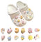 MUVONZI 12 Stück Schuh Charms, für Crocs Anstecker Glitzer, Schuhanhänger, für Charms Glitzer, für Crocs Anstecker, PVC Shoe Charm für Mädchen Frauen Kinder