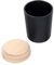 OSALADI Vaso de Vidrio Velas Vacías con Tapa de Bambú Velas Soporte