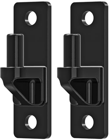 Insaga Wall Mount Gate Hinge 6mm Heavy Duty Steel Gate Hinges with 0.6 Pin, Electroplated Anti-Scratch Surface, 4.9 x 1.5 Farm Gate Hinges for Wood Gates & Fences, 2Pack