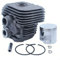 CWOQOCW Kit de piston de cylindre de 50 mm de rechange compatible avec les outils électriques TS410 TS420 pour moteur de scie à tronçonner pour modèle 4238 020 1202