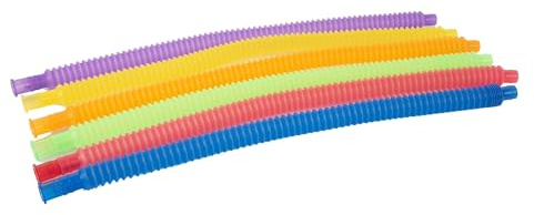 tickit Translucent Colour Expandable Tubes – Set ausziehbarer sensorischer Röhren für Wasserspiele, Motorik, Koordination und kreativen Spaß