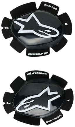 Alpinestars GP Plus Cursori per le ginocchia, nero/bianco