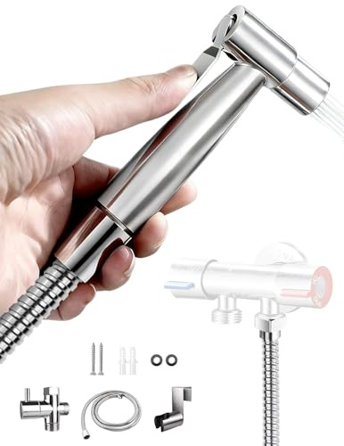 Bidet Einsatz für Toilette, Hochdruck Handbrause Set für Intimhygiene mit Einfacher Installation