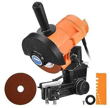 Belt Sander, 85W Electric Chainsaw Grinder 5000RPM Adjustable Chain Sharpener Tool Bench/Wall Mounted Grinding Machine Wheel Sander