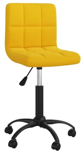 Generisch Esszimmerstuhl Drehbar Senfgelb Samt,Möbel,Stühle,Esszimmerstühle,6.05KG,3087603