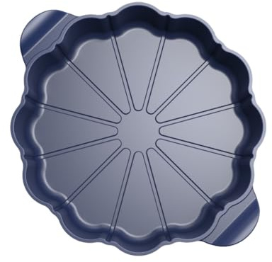 COOKUT, Le Formidable Plat à Tarte avec coupe tarte - dimension 29 cm - couleur Myrtille (bleu)