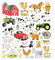 Hobby Design Sticker * Bauernhof * Aufkleber 3452345