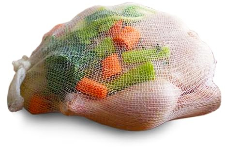 Regency Wraps Sock Mesh Bag for Making Clear Flavorful Broth and Soups, Natural Cotton Blend