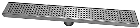 Naiture Duschrinne aus gebürstetem Edelstahl, 45,7 cm