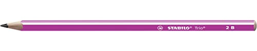 STABILO - Dreikant-Schulbleistift - Trio Bleistift in pink - Einzelstift - Härtegrad 2B