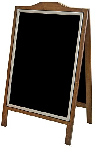 Pavement Sign Blackboard Wooden A-Board Aluminium Frame with Cover DWA OWZ Logo