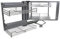 KuKoo Corner Pull Out Baskets Shelving Unit for Kitchen Storage Cabinet Width 900-1000mm Left Hand Corner Kitchen Pull Out Baskets, 90-100cm Cabinet, 4 Metal Slide Out Storage Drawers…