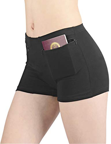 H&R Damen Unterwäsche mit Geheimtasche Panties, 2er Pack (Schwarz) - Schwarz - X-Large