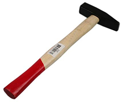 400g Schlosserhammer Schlosser Hammer Ingenieurhammer Stahlhammer Werkzeughammer Werkstatthammer mit Stiel Holzstiel