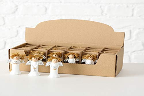 BOLTZE Engel 3-er Set Höhe 6,5 cm Weihnachten Figur Advent Glücksengel Schutzengel