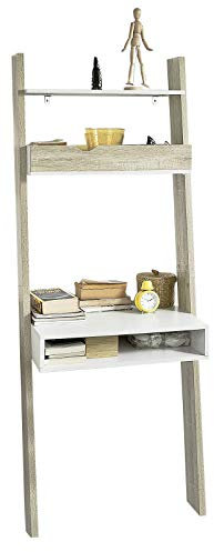 SoBuy FRG111-WN Estanterías Librerias Estantería de Almacenamiento de Biblioteca con la Oficina Cúbico y 2 Estantes Librerias 65 x 40 x 179 cm ES