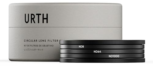 Urth - Kit filtri per obiettivi 72 mm ND8, ND64, ND1000 (Plus+)