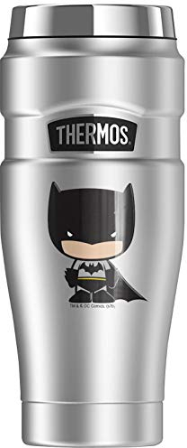 Batman Mug de voyage en acier inoxydable avec double paroi isotherme et isolation sous vide