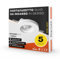Kingled - 5x Portafaretto in Gesso Ceramico Slim Rotondo Faretto da Incasso per Faretti Led GU10 per Controsoffitti cod. 0627