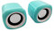 Accod Mini PC Speaker Compact USB Multimedia Audio Stereo Speaker for Notebook Computer - Light Green