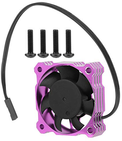 Ventola di Raffreddamento RC, Ventola di Raffreddamento del Motore Elettrico ad Alta Velocità Durevole Parti di Aggiornamento RC per Motore ESC 1/10 1/8 1/12 RC.(viola)