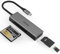 Akasa Compatible USB 3.2 Gen1 Type-C 3-in-1 Card Reader - Silber