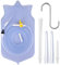 Kit de Sac à Lavement Pour le Nettoyage du Côlon Kit de Lavement Réutilisable Pour le Café Avec un Tuyau en Silicone de 150cm et 4 Embouts de Buse Réutilisables