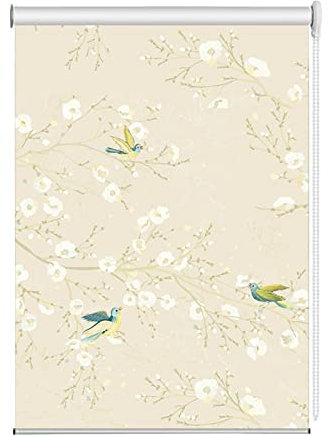Gemusterte Rollos für Küchen-Badezimmerfenster, 60 cm/80 cm/100 cm/120 cm/140 cm breit, Verdunkelungswasserdichter UV-Schutz (Color : WXH, Size : 100x190cm)