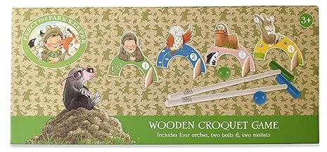 Percy the Park Keeper RFS13856 Jeu de Croquet en Bois pour Enfant 30,5 cm