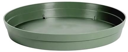 Soucoupe ronde toscane - Ø18.5cm - Vert Laurier - EDA Plastiques