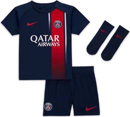 Nike Psg Kit Psg I Nk Df Kit Hm, Midnight Navy/University Red, DX2820-411, 24-36