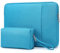 HYZUO 13.3-14 Inch Laptop Sleeve Bag Set for MacBook Pro 14 M4/M3/M2/M1, MacBook Air/Pro 13.3, 13.5/13.8 Surface Book/Laptop, NoteBook Case for 13.3 HP Dell Lenovo Asus Acer, Lake Blue