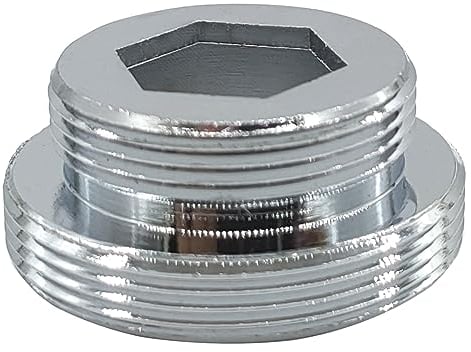 XNTONG Wasserhahn Adapter, Wasserhahnadapter M26 Außengewinde auf M22 Außengewinde, geeignet für Küchen- und Badezimmerarmaturen, Wasserhahn Aufsatz (26 mm - 22 mm)