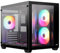 AeroCool Dryft Mini Tower Gehäuse, Front- und Seitenscheiben aus gehärtetem Glas, 6 ARGB-Lüfter, 419-mm-GPU, Dual Chamber Design, 9 Lüftersteckplätze, Kabelmanagement, Panoramablick, Schwarz