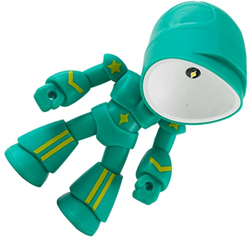 DOITOOL Roboterlampe Als Nachtlampe Für Kinderzimmer Und Schlafzimmer Led-nachtlampe Mit Drehbarem Kopf Batteriebetrieben Warmes Licht Für Nachttisch Oder Dekoration