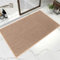 60 x 90 cm - Tapis de cuisine en lin - Lavable - Antidérapant - Anti-taches - Pour salle de bain et WC - Antidérapant - En toile de jute