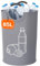 Lifewit 85L Pfandflaschen Sammelbehälter, Groß Pfandflaschen Aufbewahrung, Pfandflaschen Behälter-Leergut mit Softgrip-Griffen aus Aluminium, Flaschensammler Küche Abstellraum, Grau